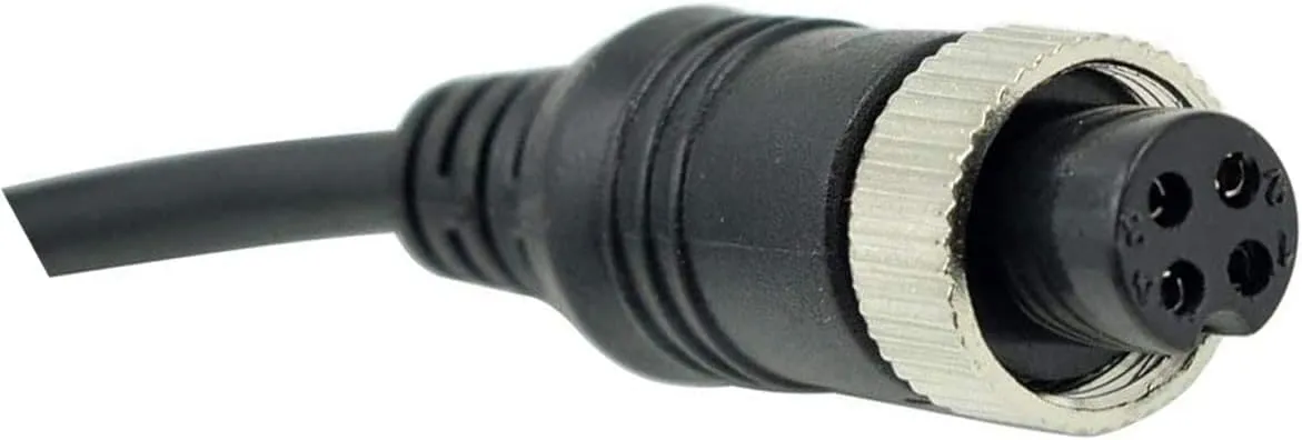 10FT/3M 4-Pin Aviation Video Extension Cable for CCTV Rearview Cameras and Vehicle Backup Monitors - Waterproof and Shockproof