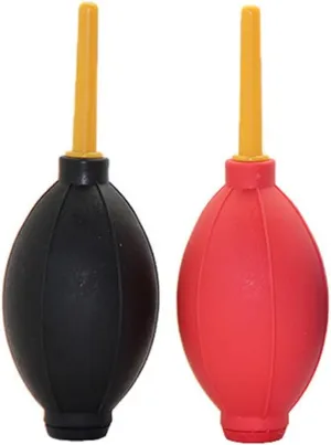 2 Pieces Air Blower Bulb Blower Air Blower Blaster Pump Dust Cleaner Camera Cleaning Bulb Dust Blower Remover Cleaner Air Pump Bulb(Black, Red)
