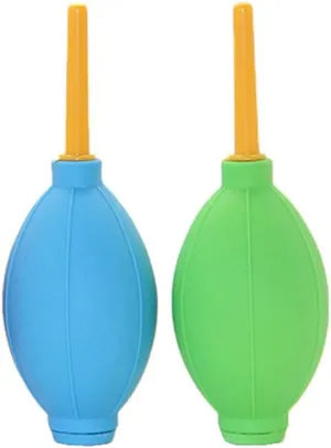 2 Pieces Air Blower Bulb Blower Air Blower Blaster Pump Dust Cleaner Camera Cleaning Bulb Dust Blower Remover Cleaner Air Pump Bulb(Blue, Green)
