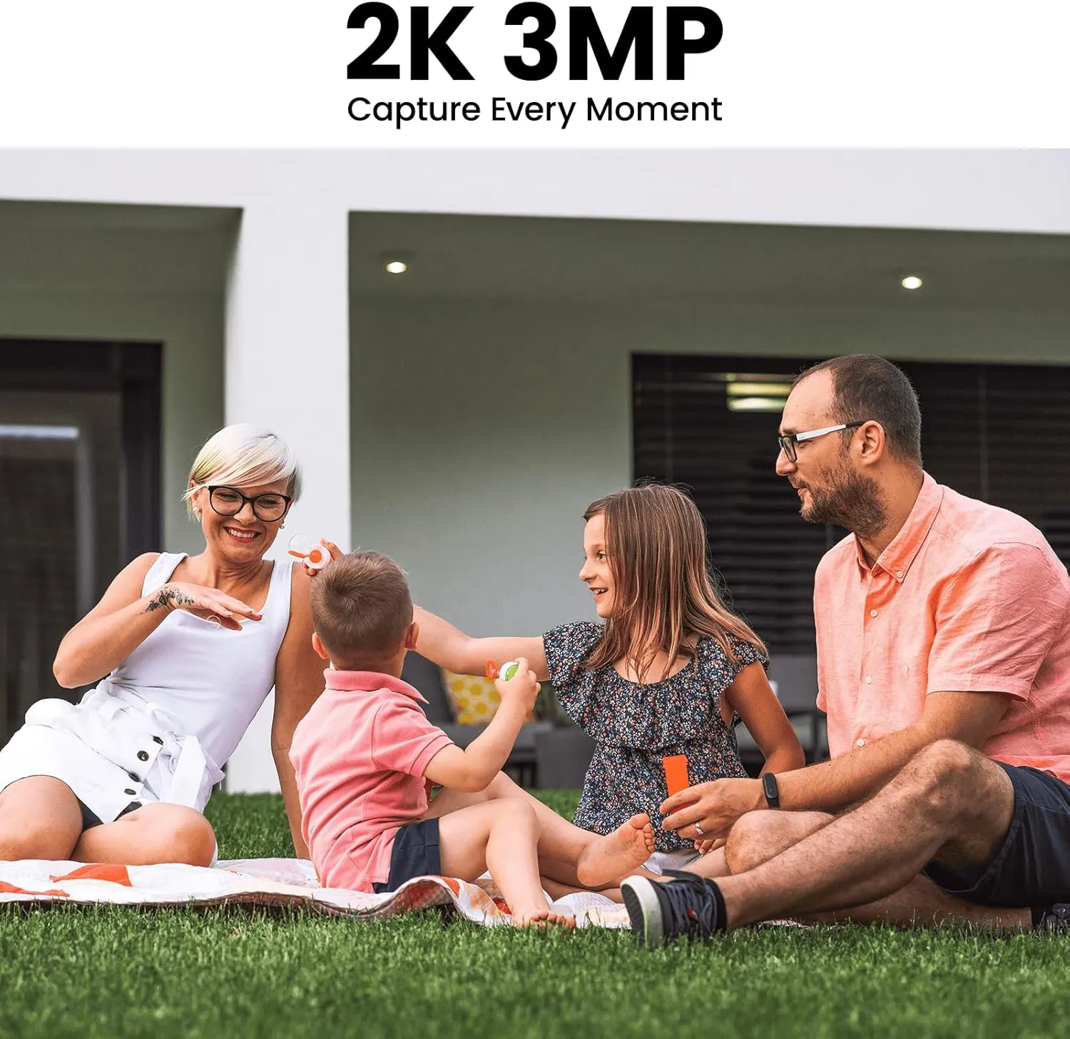 2K Solar Camera Outdoor Wireless-2.4Ghz WiFi Cameras for Home Security, Continuous Power, Color Night Vision, SD Card/Cloud Storage, Waterproof, Compatible with Alexa/Google Home S1 (1 Pack)