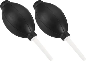 2Pack Dust Ball Air Blower - Equipment Cleaning Rubber Remove Dust & Transfer Liquid, Apply to Computer/Camera Lens/Plants (5.79 x 2.09 Inches, Black)