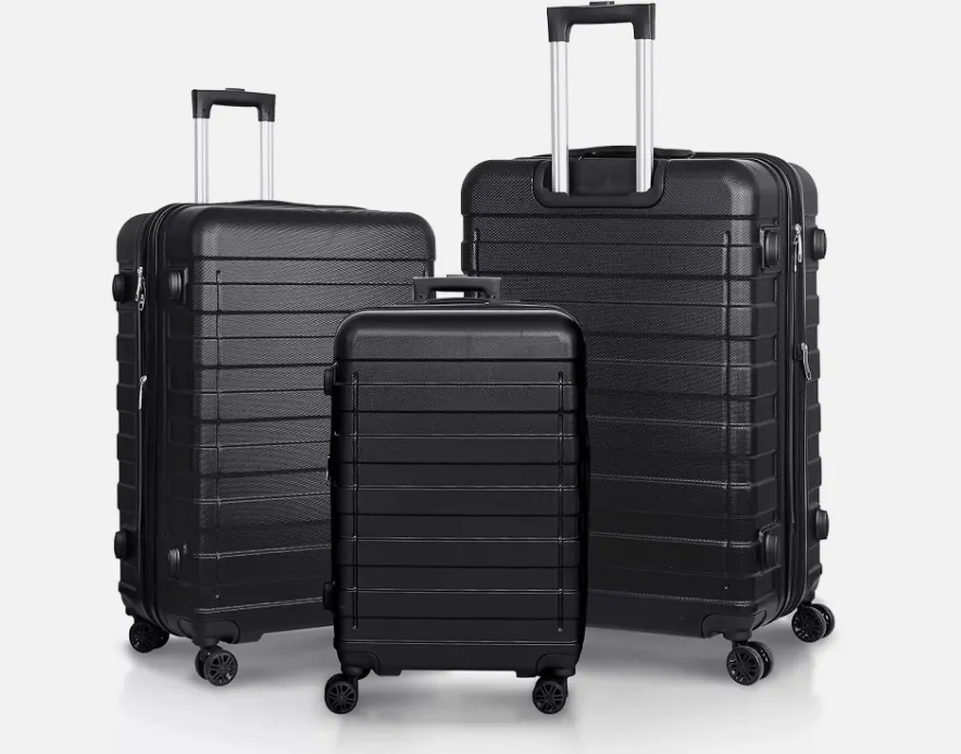 3-Piece Expandable Luggage Set with Wheels, 21", 26", 30" Suitcases