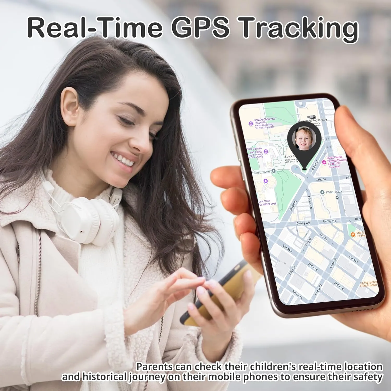 4G Kids Smart Watch with GPS Tracker & Kids Cell Phone Watch, Kids Smart Watch Boys with Video Call Voice Chat Alarm Clock SOS Camera, Kids Watches for Boys Ages 8-10