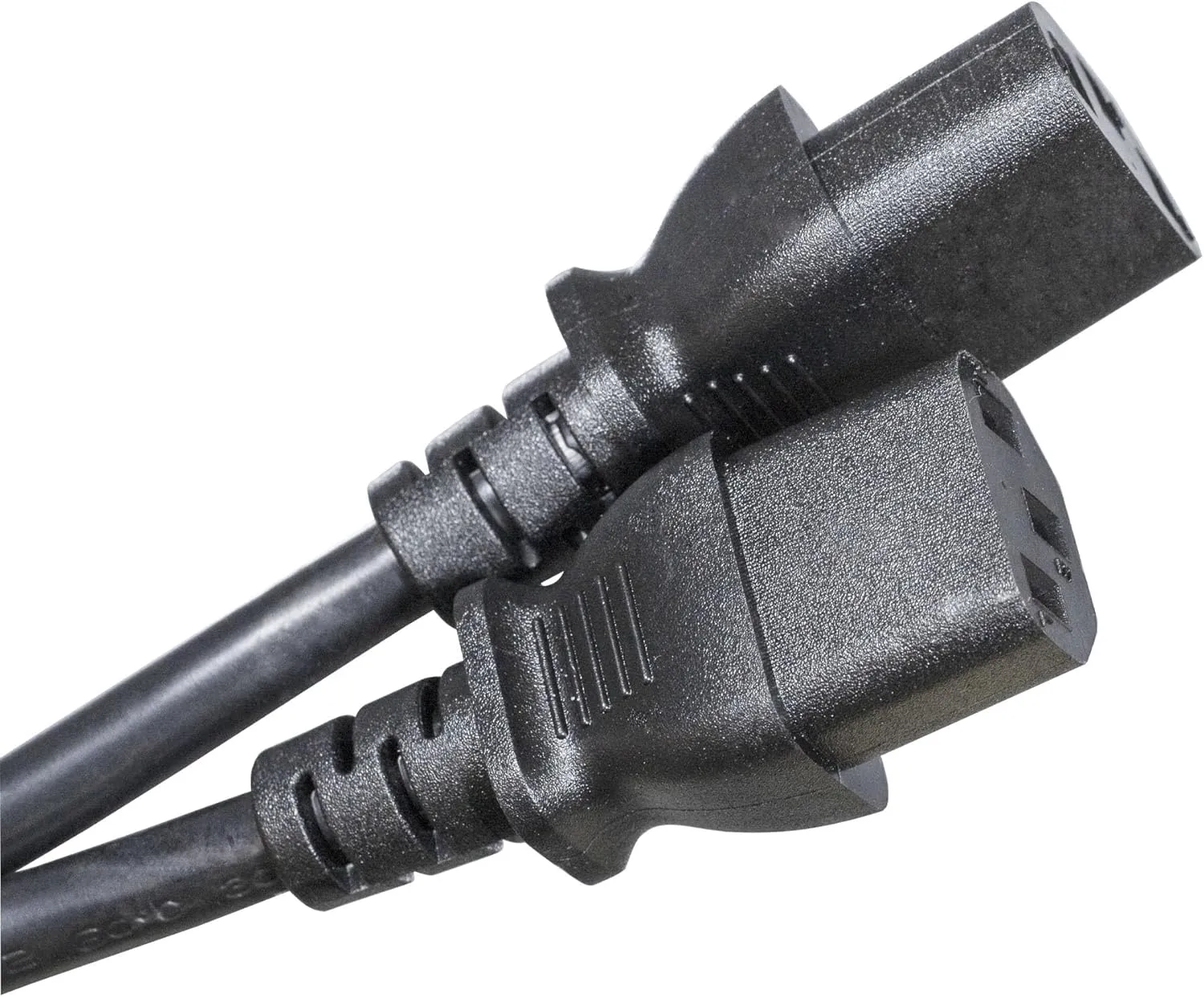 AC Power Splitter Y Cable NEMA 5-15P 2X IEC-320-C13 Sjt 16AWG, 3ft (ZADA39MC-03)
