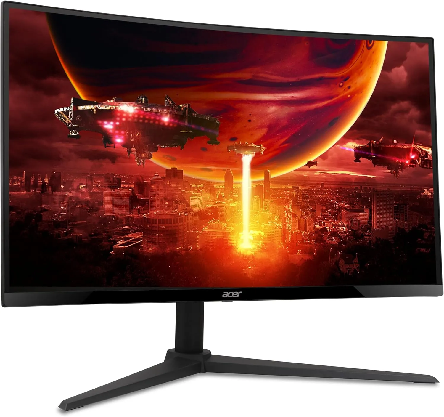 acer Nitro 27 Inch 1500R Curved Zero-Frame Full HD (1920 x 1080) Gaming Monitor | AMD FreeSync Premium | Up to 280Hz Refresh | 1ms VRB | One Display Port 1.4 and Two HDMI 2.0 Ports | XZ270