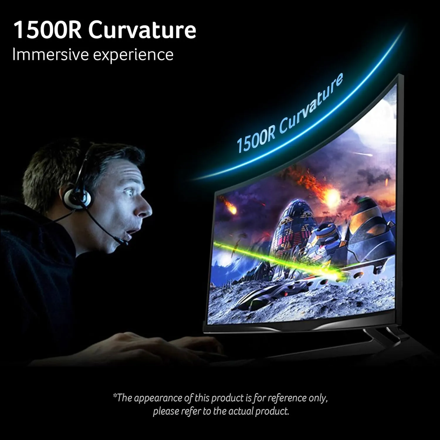 acer Nitro 27 Inch 1500R Curved Zero-Frame Full HD (1920 x 1080) Gaming Monitor | AMD FreeSync Premium | Up to 280Hz Refresh | 1ms VRB | One Display Port 1.4 and Two HDMI 2.0 Ports | XZ270