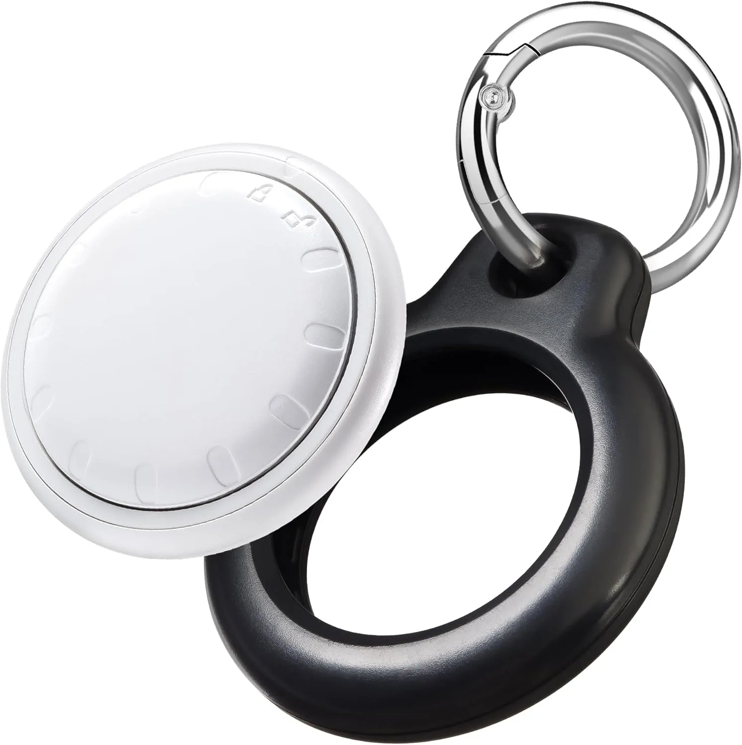 Air Tag Tracker 1 Pack, Works with Apple Find My (iOS Only) Tracker Include 1 Anti-Scratch Keychain Holder, Item Finders for Key, Handbag, Luggage, Over 1 Year Battery Life