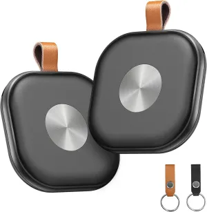 Air Tracker, Key Finder Works with Find My App (iOS Only), Bluetooth TrackerAirtag for Keys, Luggage, Suitcases, Key Finder Locator with Sound,Worldwide Tracking Tags, Replaceable Battery-2 Pack