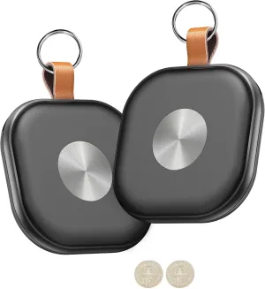 Air Tracker, Key Finder Works with Find My App (iOS Only), Bluetooth Trackerairtag for Keys, Luggage, Suitcases, Key Finder Locator with Sound,Worldwide Tracking Tags, Replaceable Battery-2 Pack