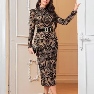 Andria Bodycon Dress with Belt
