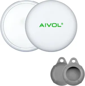 [Apple MFi Certified] Air-Tag (iOS Only) Key Finder with Apple Find My,Bluetooth Tracker Item Locator for Keys, Bags and Suitcases, 2 Pack Including Silicone Cases GPS Tracker