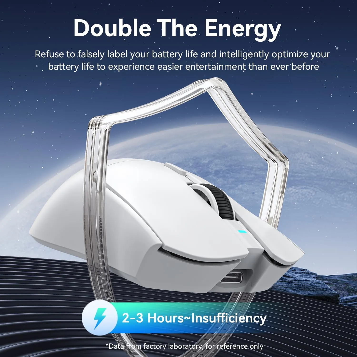 ATTACK SHARK X1 Wireless Gaming Mouse with RGB Charging Dock, PAW3395 PRO Sensor Up to 40K DPI,53g Ultra Light Tri-Mode Computer Mice,1KHz Polling Rate 5 Programmable Buttons for WIN/MAC-White