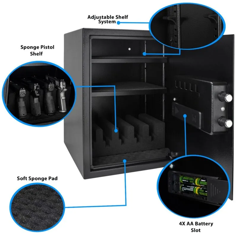 Biometric Cabinet Safe, Fast Access, Home & Office Security