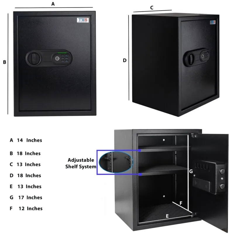 Biometric Cabinet Safe, Fast Access, Home & Office Security