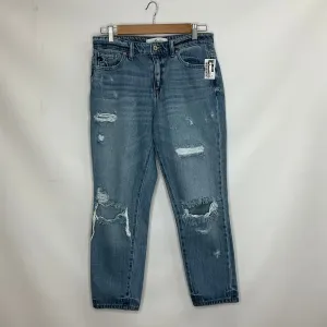 Blue Denim Jeans Cropped Kancan, Size 6