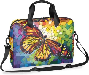 Butterfly Laptop Sleeve Case 14 15 15.6 inch, Butterfly Laptop Briefcase Shoulder Bag Waterproof Travel Computer Cover Carrying Bags