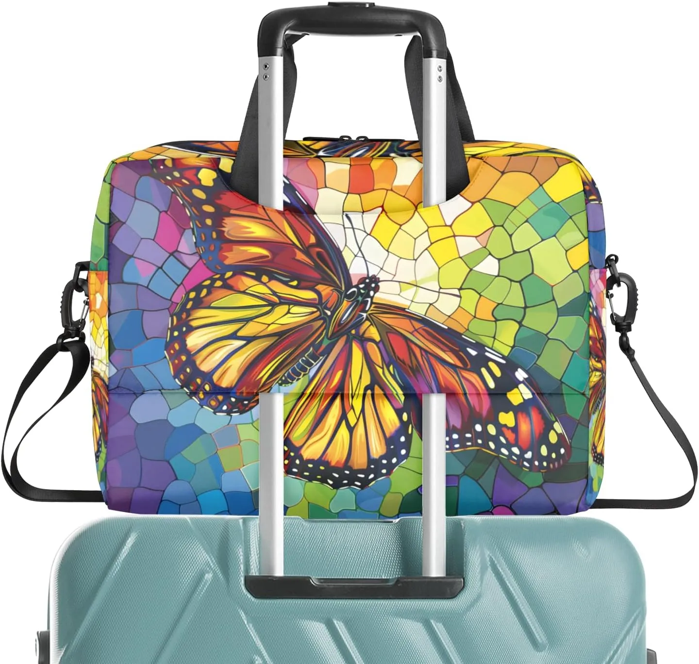 Butterfly Laptop Sleeve Case 14 15 15.6 inch, Butterfly Laptop Briefcase Shoulder Bag Waterproof Travel Computer Cover Carrying Bags