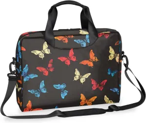 Butterflys Laptop Sleeve Case 14 15 15.6 inch, Butterflys Laptop Briefcase Shoulder Bag Waterproof Travel Computer Cover Carrying Bags