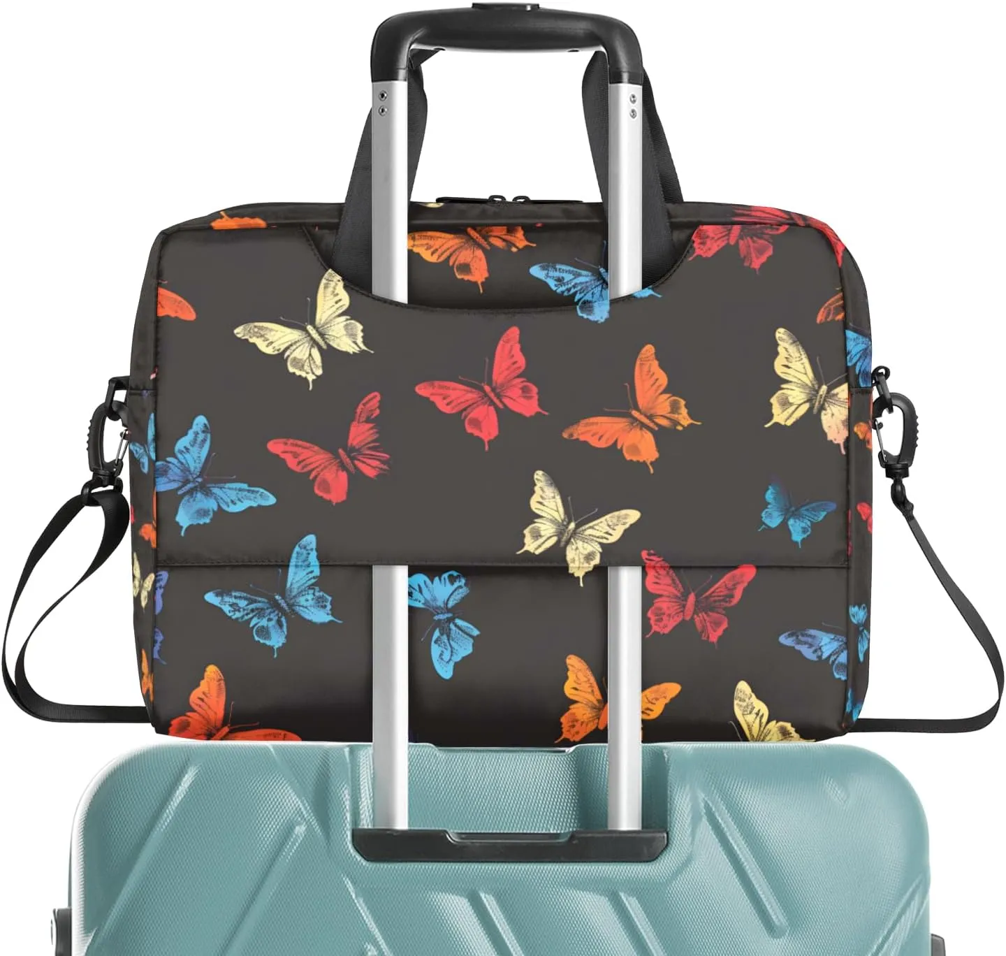 Butterflys Laptop Sleeve Case 14 15 15.6 inch, Butterflys Laptop Briefcase Shoulder Bag Waterproof Travel Computer Cover Carrying Bags