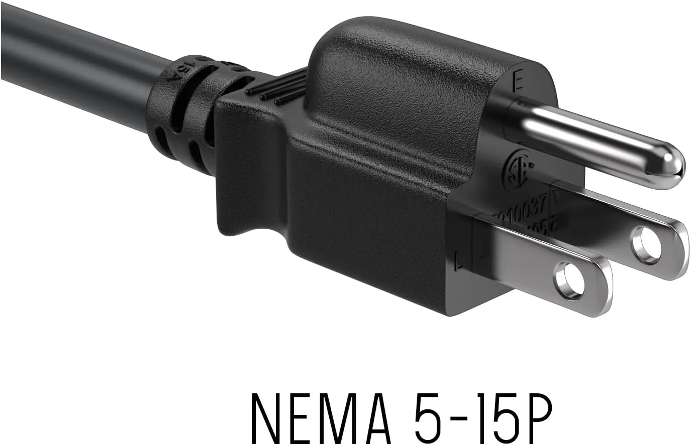 CableLeader 6ft 14 AWG Universal Power Cord IEC320 C13 to NEMA 5-15P, Extension Power Cord, Compatible with Computers, Monitors, Printers & TVs, Black, Pack of 1