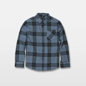Caden Plaid Shirt - Blue Rinse (Kids)