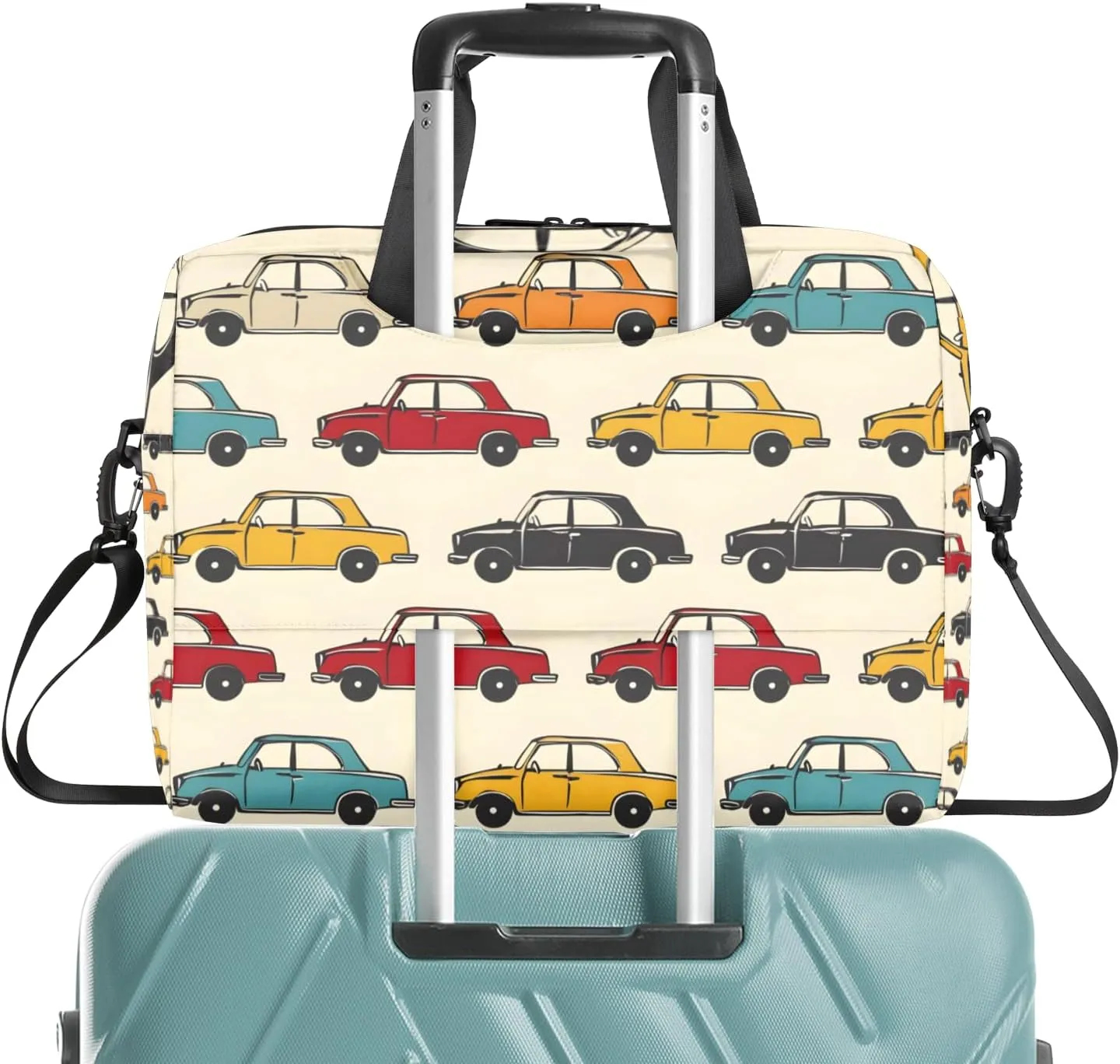 Cars Laptop Sleeve Case 14 15 15.6 inch, Cars Laptop Briefcase Shoulder Bag Waterproof Travel Computer Cover Carrying Bags