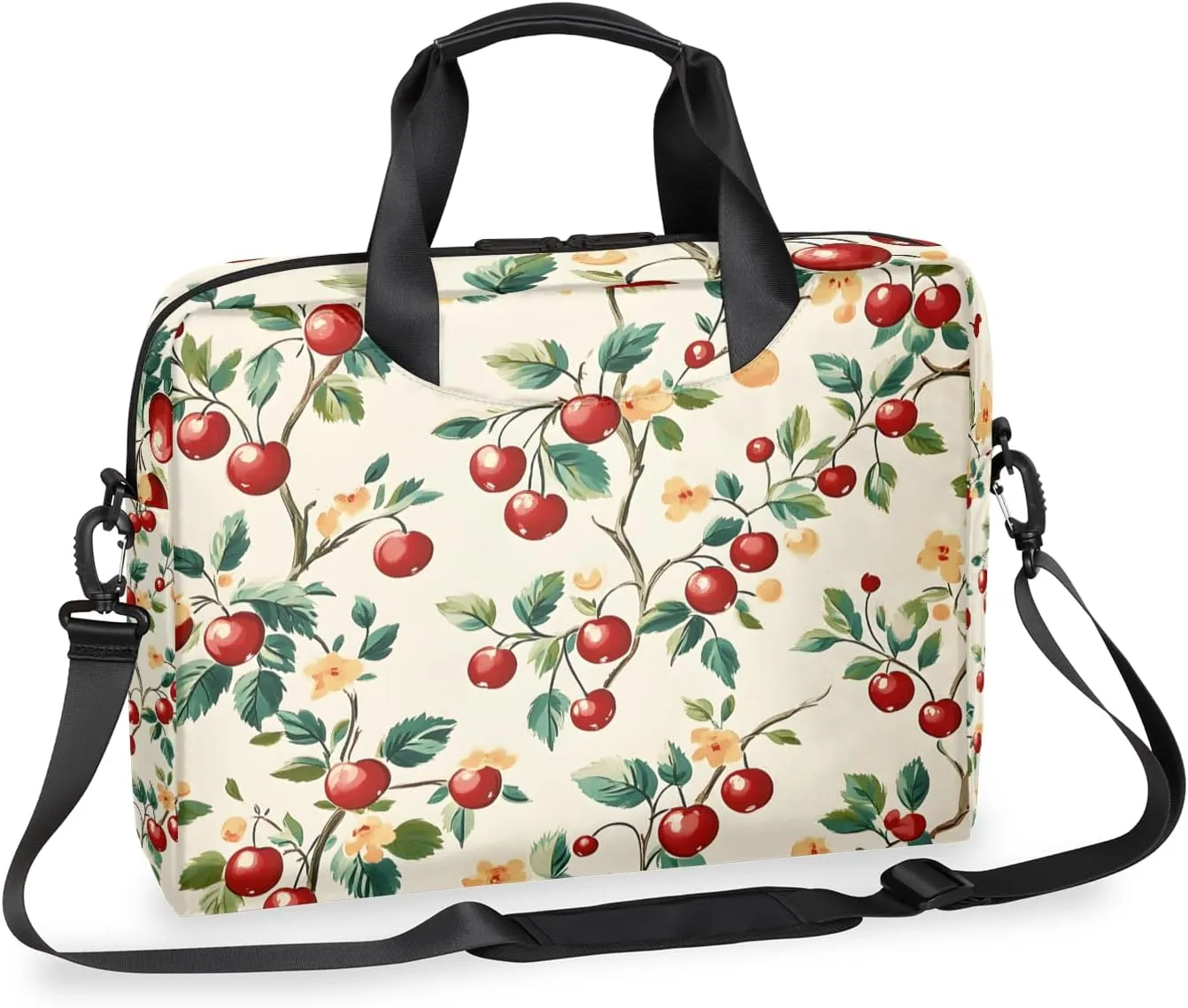Cherry Laptop Bag for 14 15 15.6 Inch, Waterproof Laptop Sleeve Case Computer Cover Carrying Bag Travel Work Briefcase Shoulder Bags