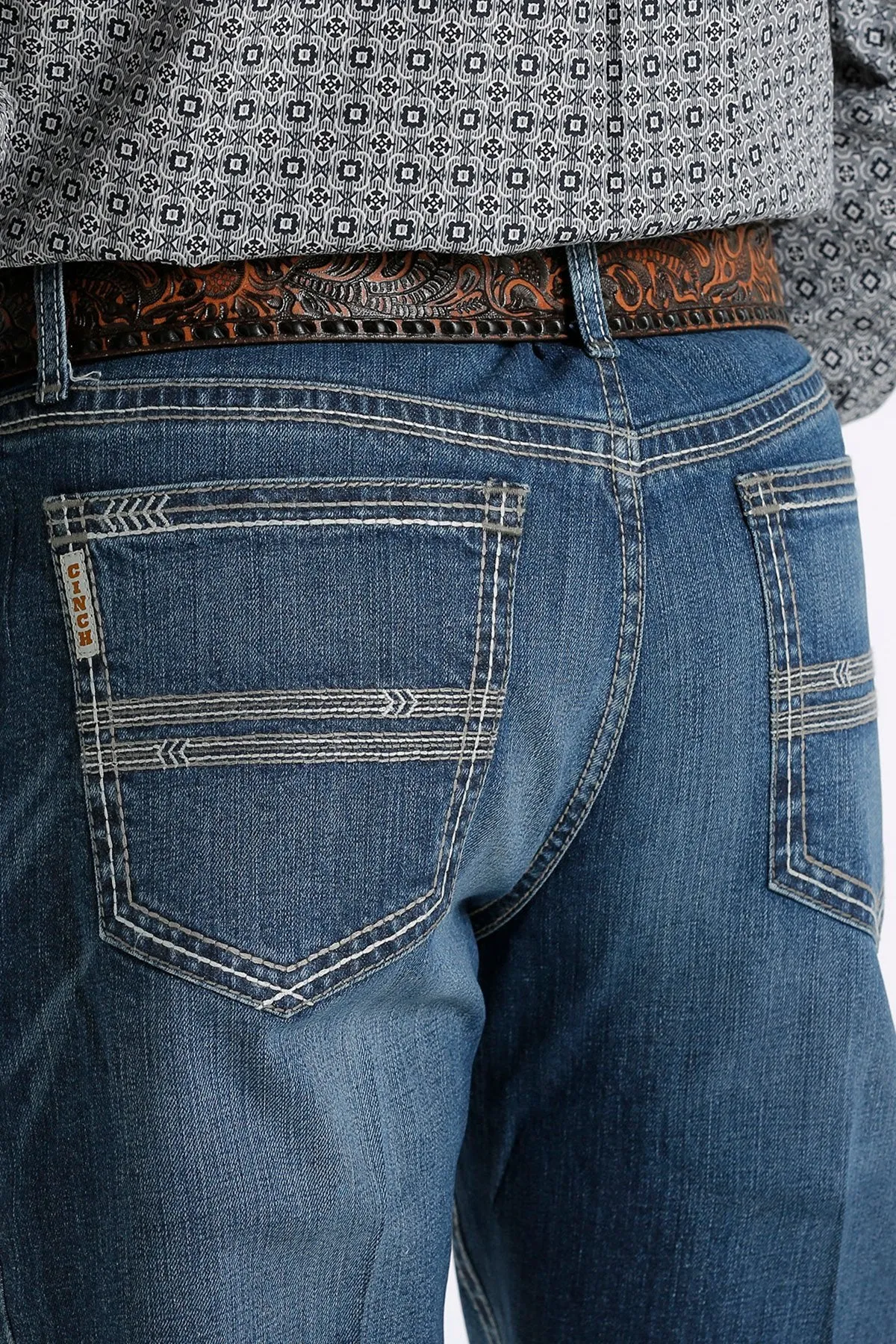 CINCH Grant Mid Rise Relaxed Denim Boot Cut Jeans