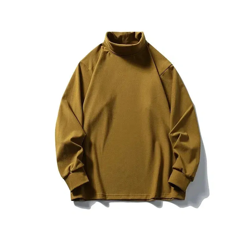Classic High-Neck Long Sleeve T-Shirts