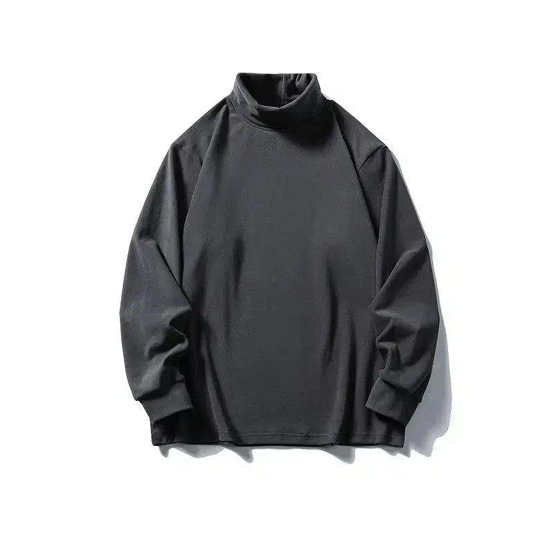 Classic High-Neck Long Sleeve T-Shirts