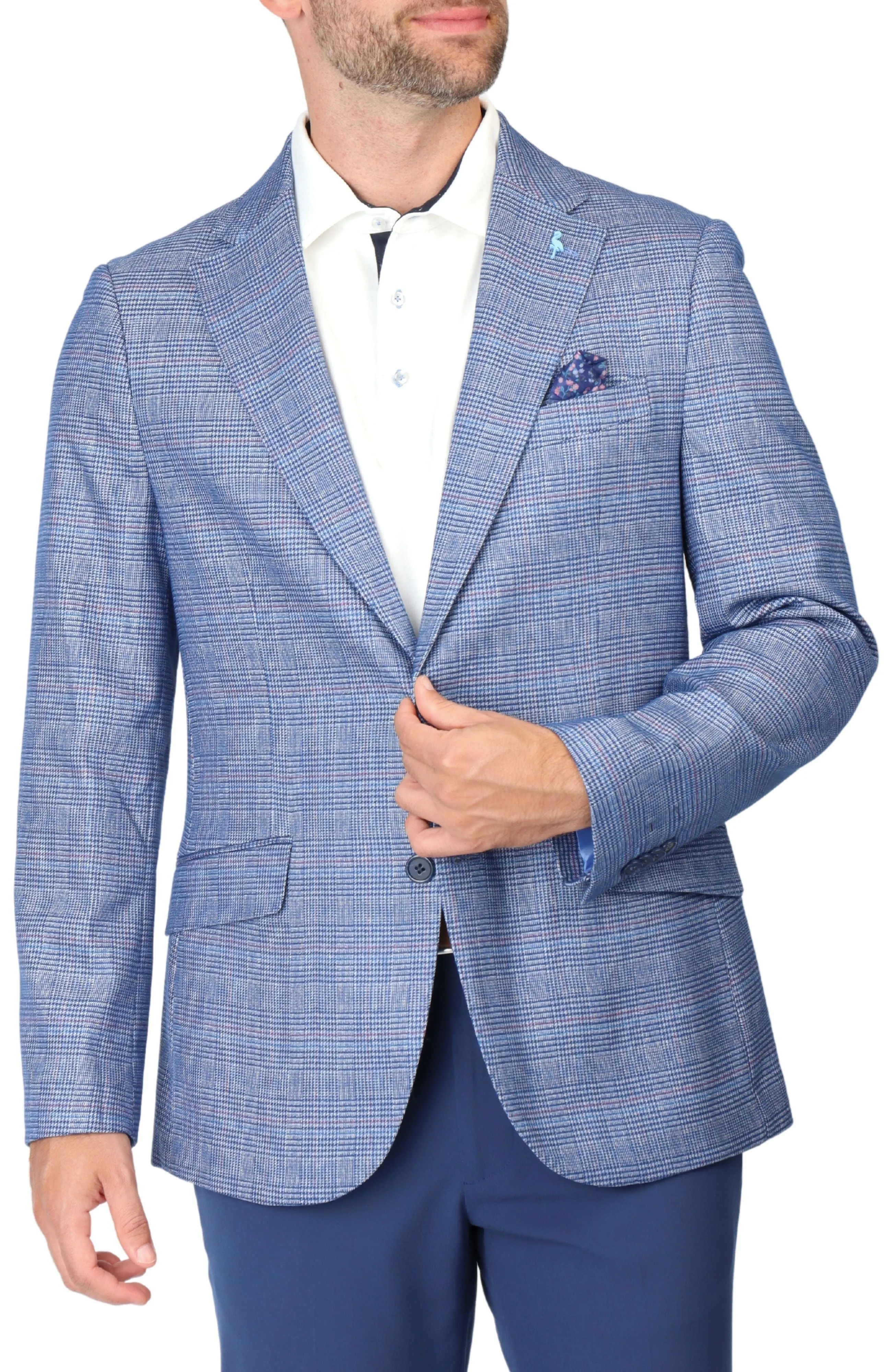 Cobalt Great Glen Plaid Sport Coat