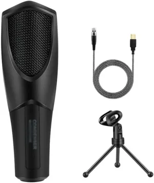 Condenser Recording Microphone with Tripod is Suitable for Computer Studio Microphone Vocal Game Streaming