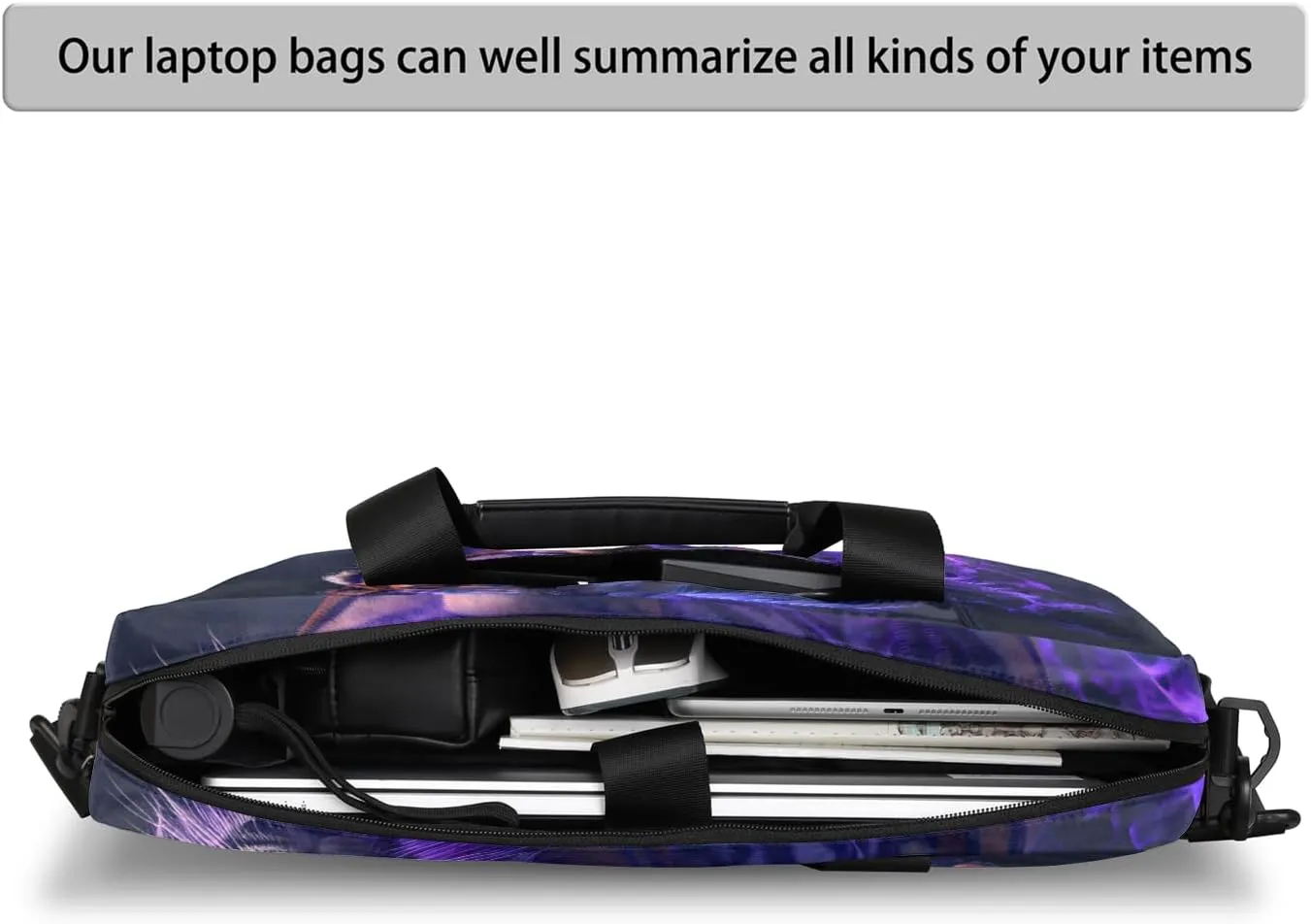 Cool Tiger Laptop Bag 15.6 Inch Waterproof Laptop Sleeve Case with Shoulder Straps Computer Case Cover Slim Briefcase for Men and Women