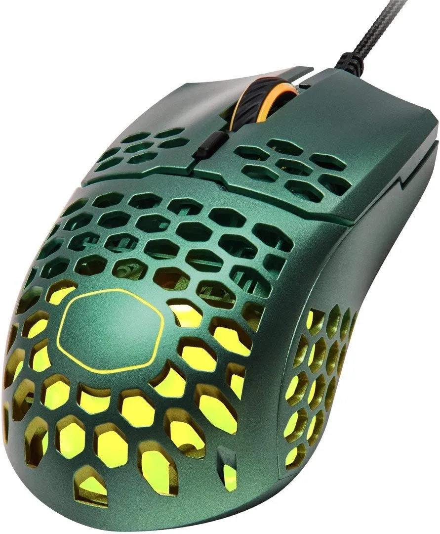 Cooler Master MM711 Wilderness Limited Edition Gaming Mouse with Lightweight Honeycomb Shell, Ultraweave Cable, 16000 DPI Optical Sensor, and RGB Accents