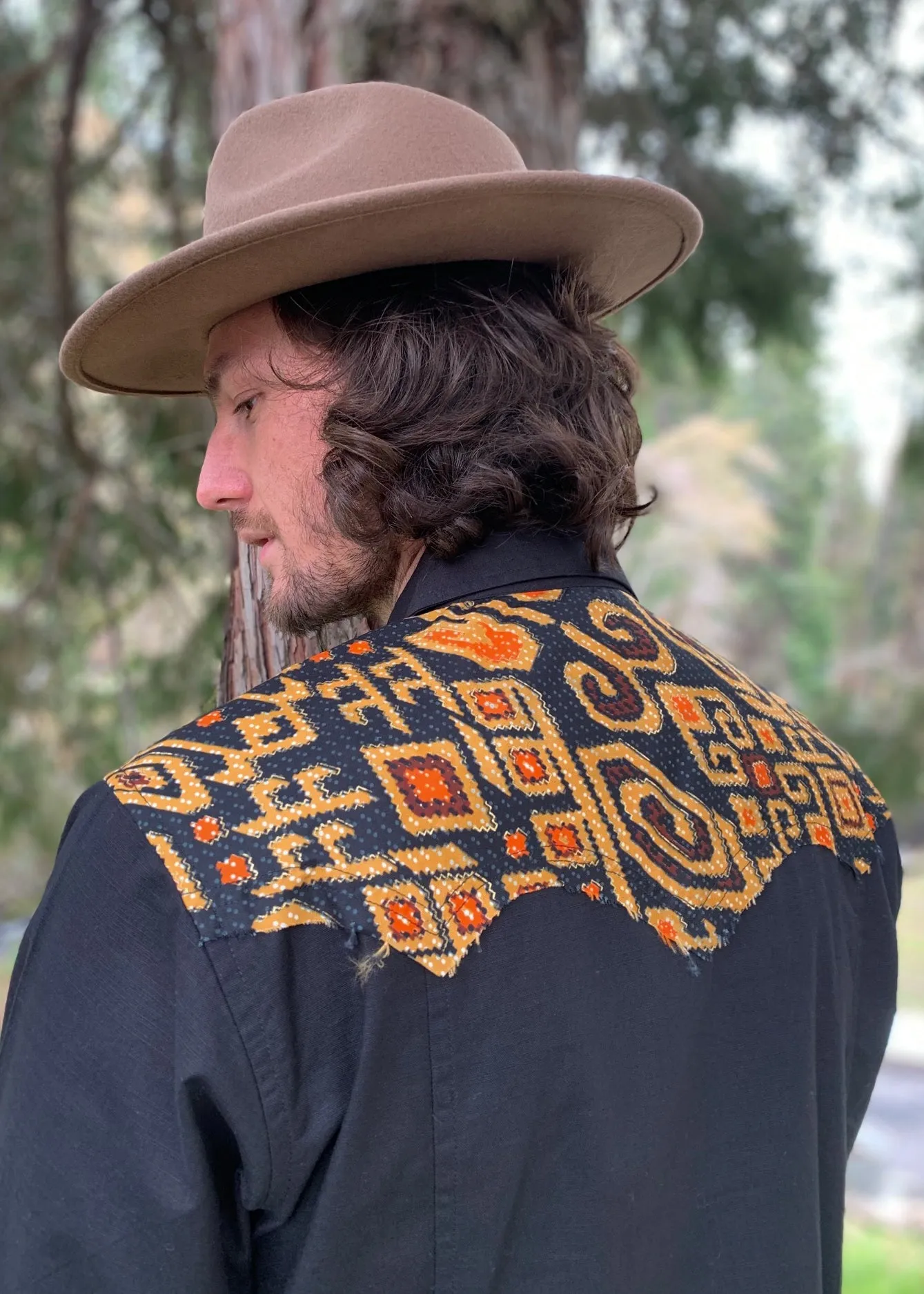 Cowboy Shirt - Black/Gold