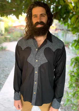 Cowboy Shirt - Black/Grey Hexa