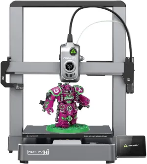 Creality Hi 3D Printer, Support Multi Color Printing Needs CFS, 500mm/s Max Speed 95% Pre-Assemble, XY Step-Servo Motor and Auto Leveling Build Volume 10.2410.2411.81 inch
