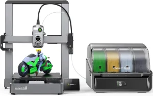 Creality Hi Combo 3D Printer, Multi Color 3D Printer with CFS, 500mm/s High Speed Auto-Leveling Automatic Filament Reading Clog-Free Extruder 95% Pre-Assemble All-Metal Body 10.2410.2411.81inch