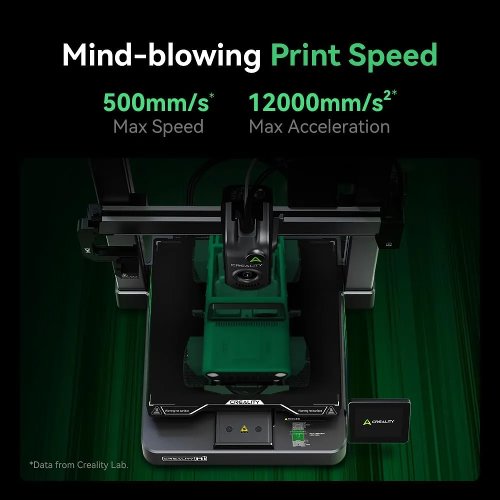 Creality Hi Combo 3D Printer, Multi Color 3D Printer with CFS, 500mm/s High Speed Auto-Leveling Automatic Filament Reading Clog-Free Extruder 95% Pre-Assemble All-Metal Body 10.2410.2411.81inch