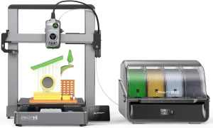 Creality Hi Combo Multicolor 3D Printer with CFS, 500mm/s High Speed Printing,Full-auto Leveling, Automatic Filament Reading, Fully Assemble, Silent Mode 3D Printers 10.2410.2411.81 inch