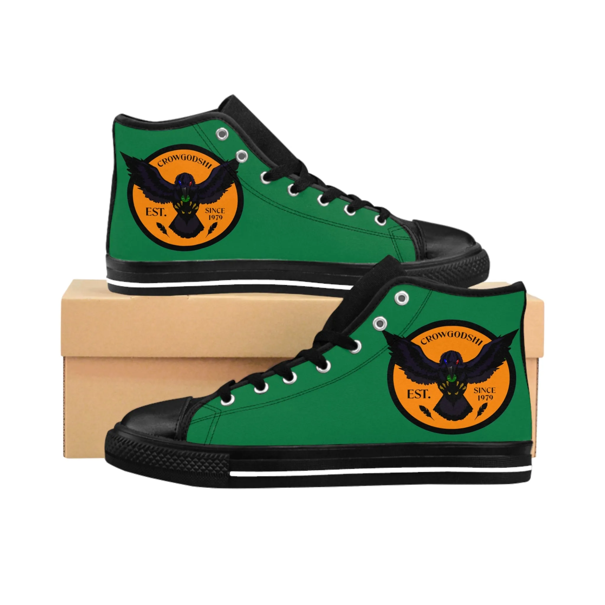 Crowgodshi 2nd Gen. High-Tops, ORANGE LOGO