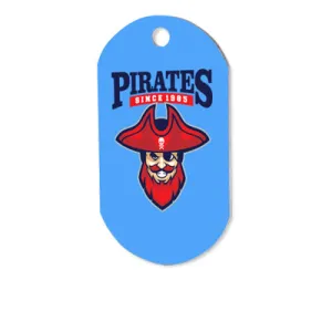 Customizable Aluminum Dog Tag - 1-Sided - Gloss