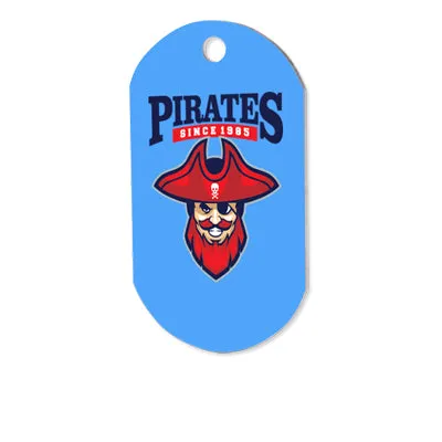 Customizable Aluminum Dog Tag - 1-Sided - Gloss
