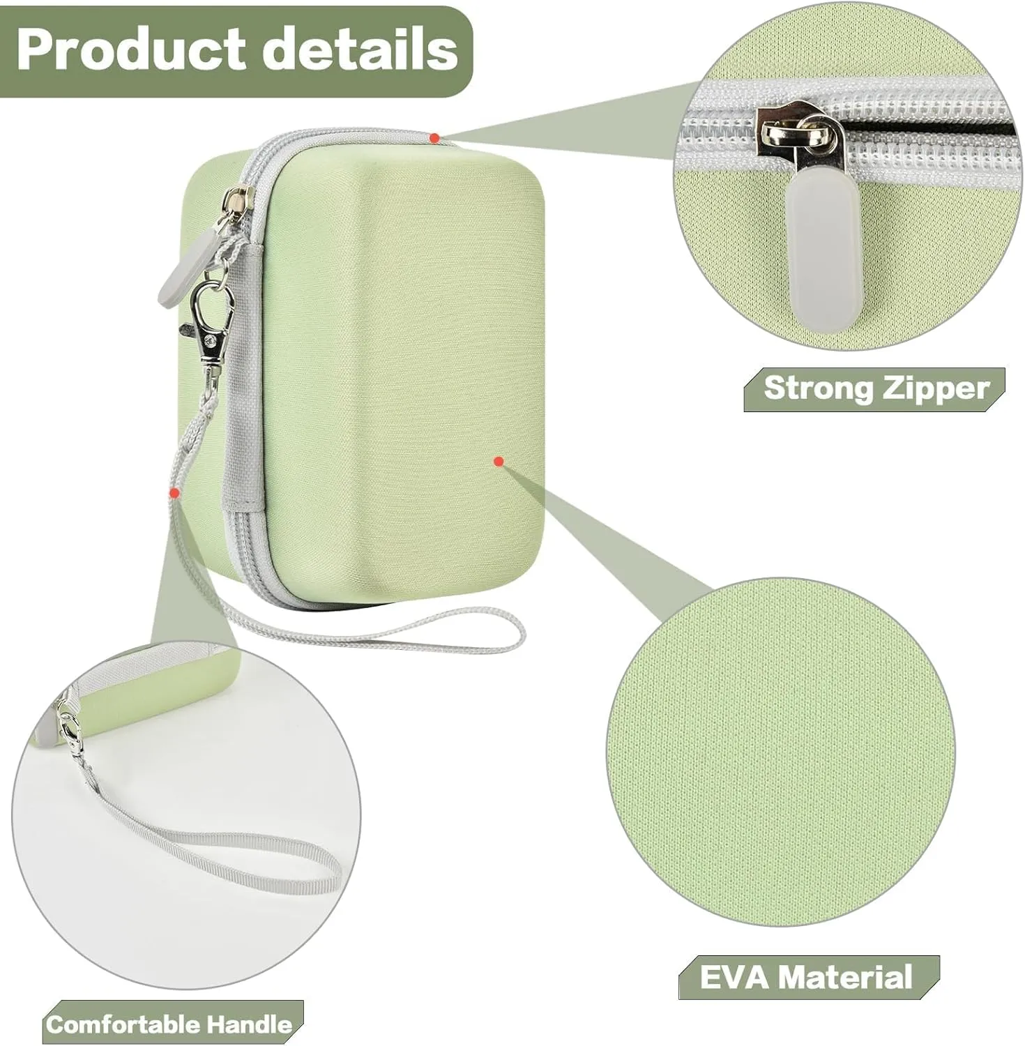 Digital Camera Case Compatible with KODAK EKTAR H35 H35N Half Frame Film Camera, Storage Holder Organizer for Kodak Ultra F9 M35 M38 Paper Shoot kamera, 35mm Film Rolls (Box Only) - Green