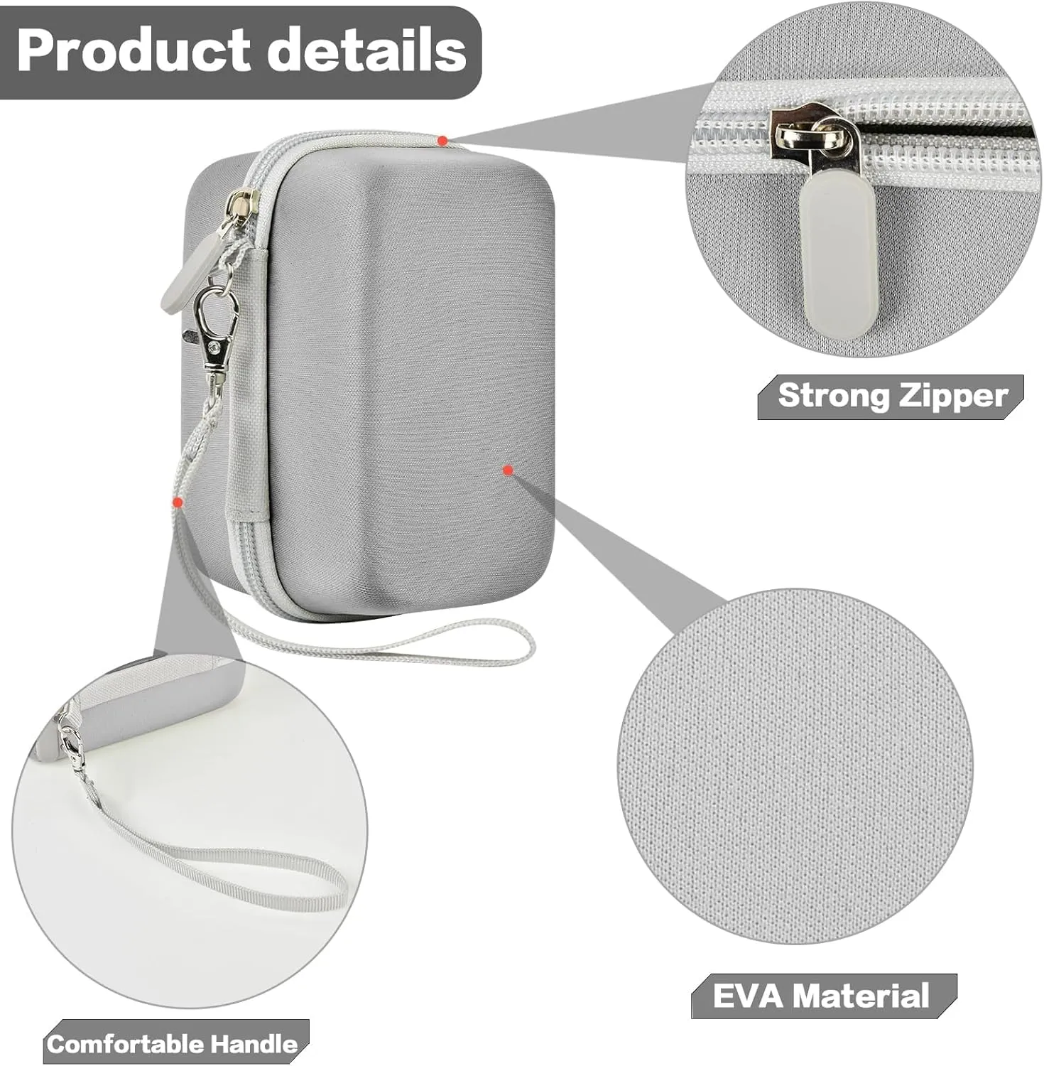 Digital Camera Case Compatible with KODAK EKTAR H35 H35N Half Frame Film Camera, Storage Holder Organizer for Kodak Ultra F9 M35 M38 Paper Shoot kamera, 35mm Film Rolls (Box Only) -Grey