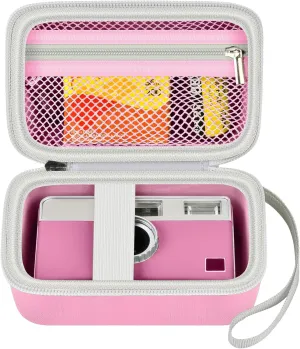 Digital Camera Case Compatible with KODAK EKTAR H35 H35N Half Frame Film Camera, Storage Holder Organizer for Kodak Ultra F9 M35 M38 Paper Shoot kamera, 35mm Film Rolls (Box Only) -Pink
