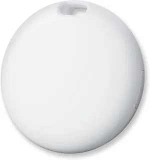 Dot Tags-1 Pack, Key Finder, Bluetooth Luggage Tracker Works with Apple Find My APP (iOS Only, Not for Android), Item Locator for Wallet, Backpack, Suitcases, Replaceable Battery (White)