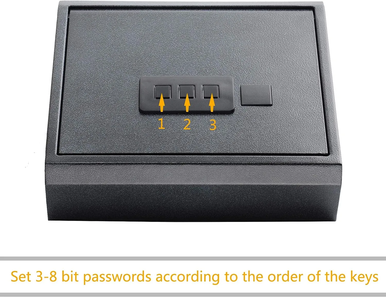 E-Macht Top Open Keypad Safe with LED Display, Cabinet Safes 0.4 Cubic Feet Black