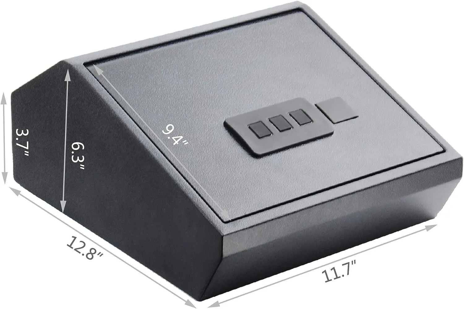 E-Macht Top Open Keypad Safe with LED Display, Cabinet Safes 0.4 Cubic Feet Black