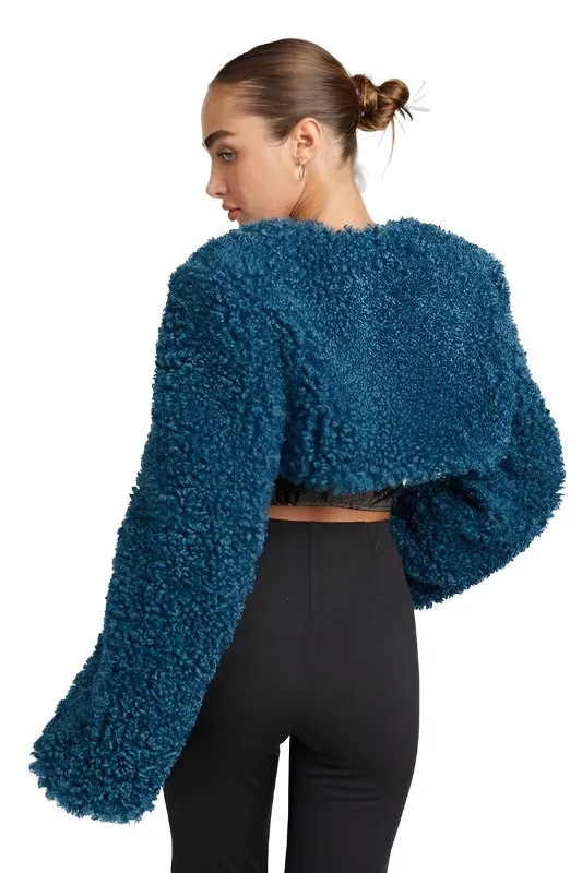 FAUX FUR BOLERO